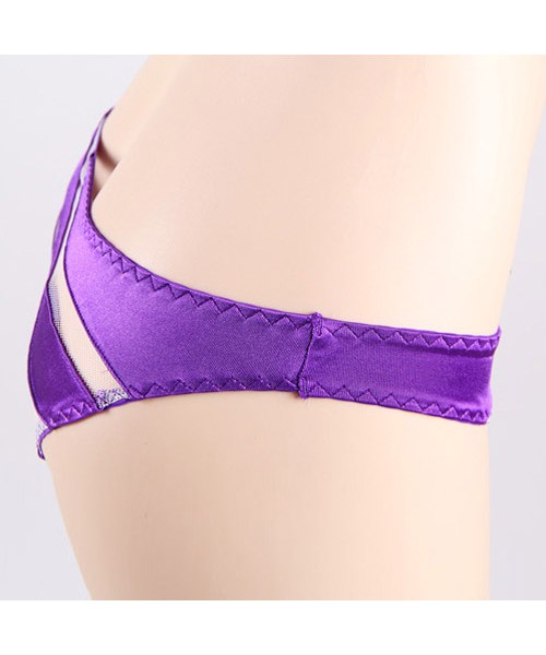 Satin and mesh bikini