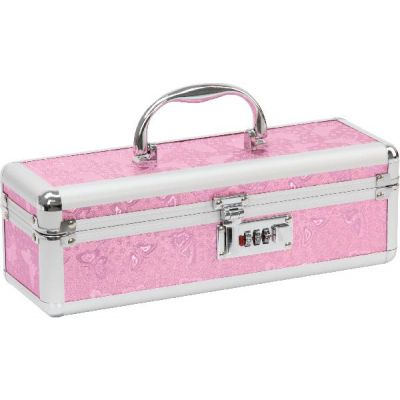 Lockable Medium Vibrator Case Pink