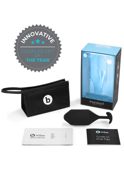 B-Vibe Weighted Silicone 6.3" Snug Butt Plug 5 (350g)