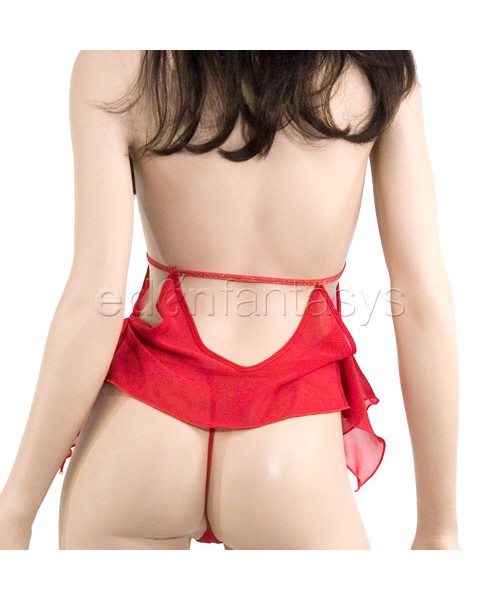 Big hearted camisole and g-string