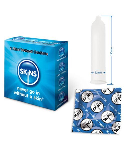 Skins Natural Feeling Condoms 4 Pack