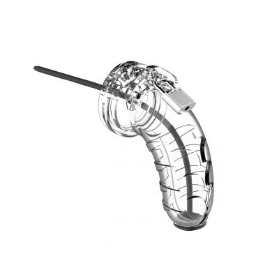 Man Cage 16 Male 4 5 Inch Clear Chastity Cage With Urethal Sound