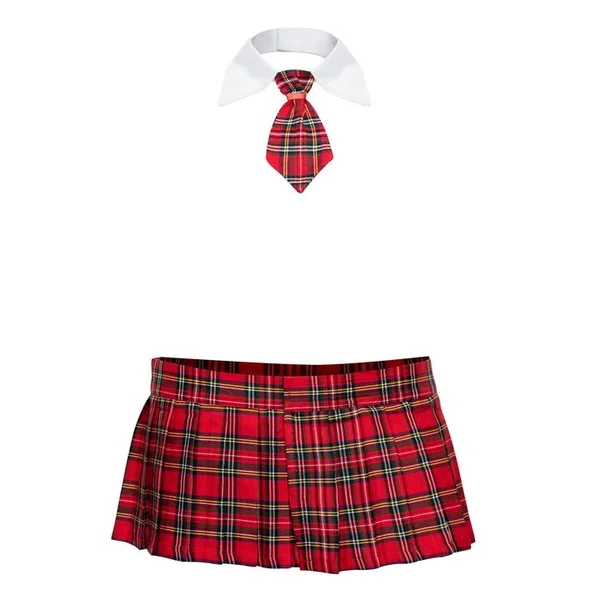 Lovehoney Fantasy Plus Size Tartan Skirt and Tie Set — image 9 of 9