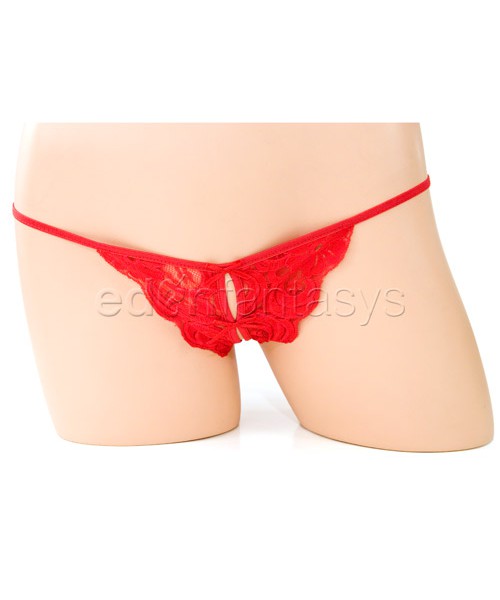 Lace crotchless panty — image 5 of 17
