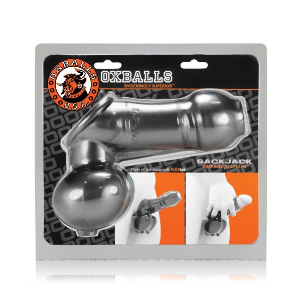 Oxballs SackJack Textured Cock and Ball Sheath Stroker