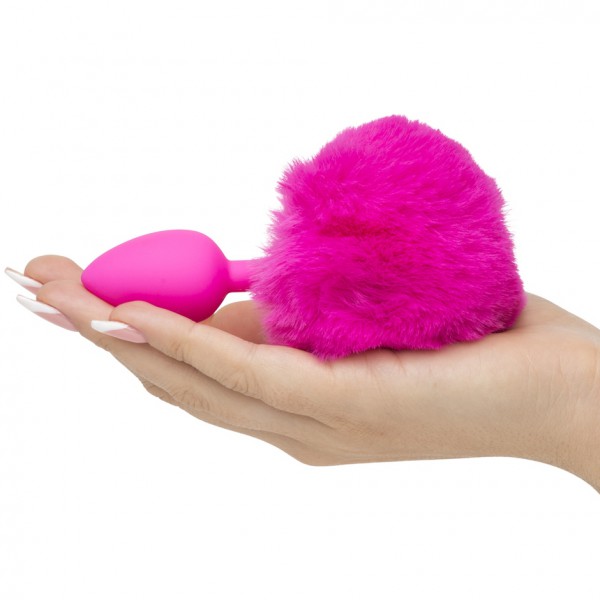 Playful Silicone Small Bunny Tail Butt Plug