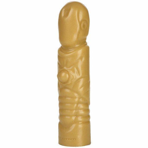 Super Hung Heros Rock Hard Man Silicone Dong Gold