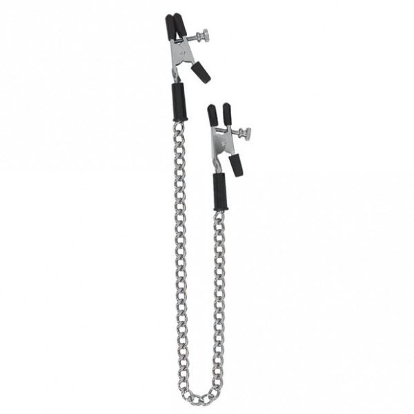 Spartacus Adjustable Alligator Nipple Clamps w/Link Chain