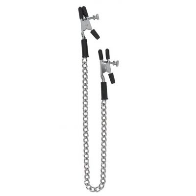 Spartacus Adjustable Alligator Nipple Clamps w Link Chain