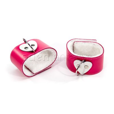 Pink heart ankle restraints