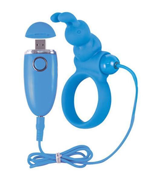Rechargeable Vibrating Bunny Cockring
