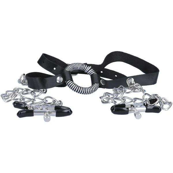 Fetish Fantasy Series O-Ring Gag Nipple Clamps — image 18 of 21