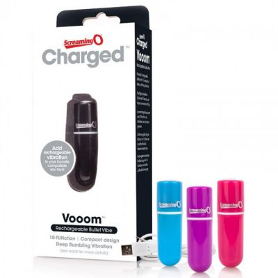 Charged Vooom Rechargeable Bullet Vibe by Screaming O