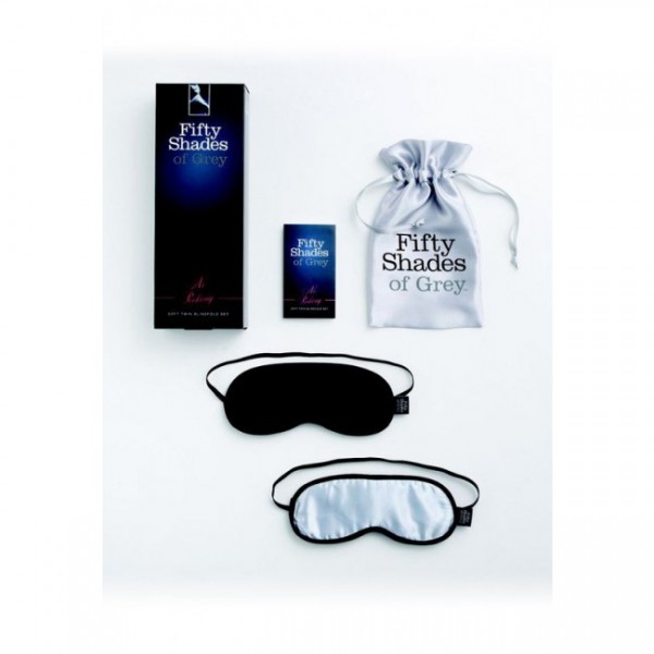 Fifty Shades of Grey No Peeking Soft Twin Blindfold Set