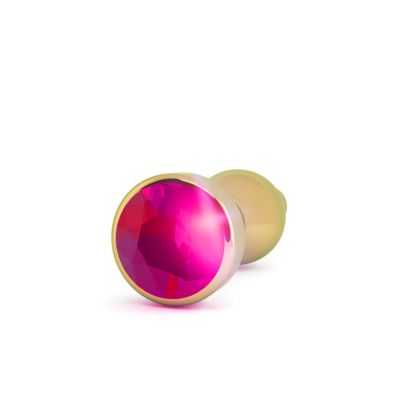 Shots Toys 3 5 Gold Butt Plug With Sapphire Detail
