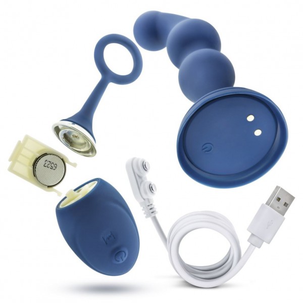 Blush Novelties Prostate Performance Plus Cannon Anal Plug - Blue