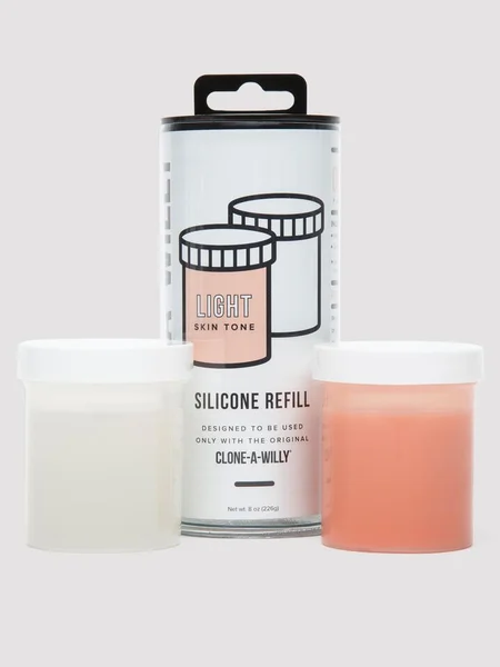 Clone-A-Willy Light Skin Tone Silicone Refill  — image 4 of 4