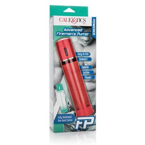 Electric Red 8.25'' Advanced Fireman's Penis Pump and Cock Enhancer