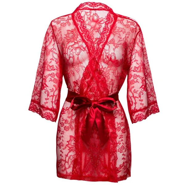 Lovehoney Flaunt Me Red Lace Robe — image 14 of 14