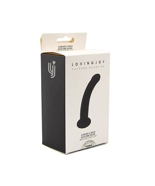Loving Joy Curved 5 Inch Silicone Dildo with Suction Cup — image 7 of 7