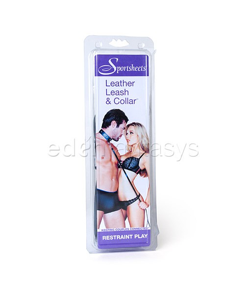 Leather leash and collar