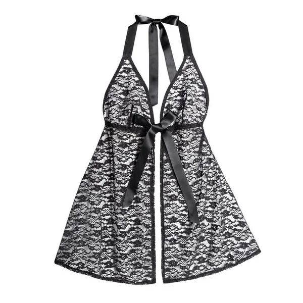 Lovehoney Plus Size Unwrap Me Black Lace Babydoll — image 13 of 13
