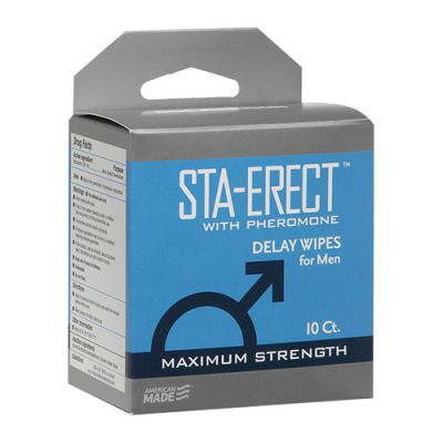 Sta erect pheromone wipes for men