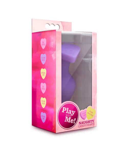 Candy Heart Butt Plug Do Me Now Purple — image 4 of 4