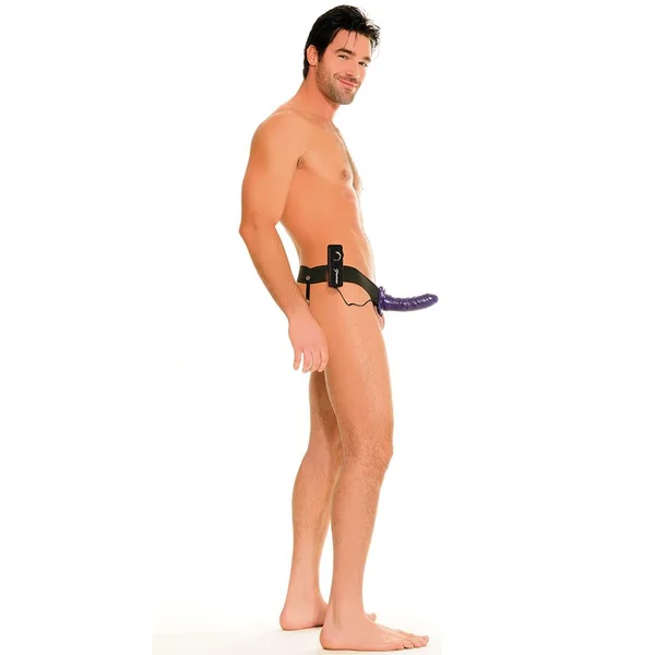 Vibrating Hollow Strap-on - Purple — image 25 of 25