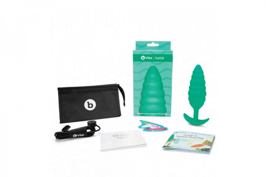 b-Vibe Zoe Ligon Collection Twist Ribbed Texture Plug