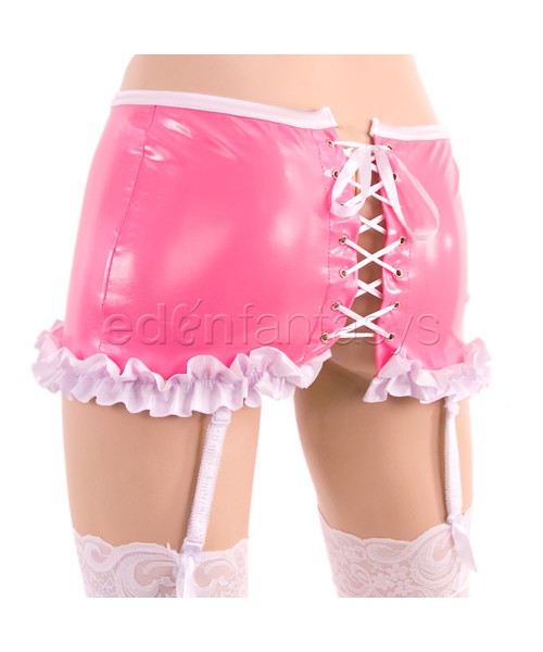 Fetish PVC mini skirt
