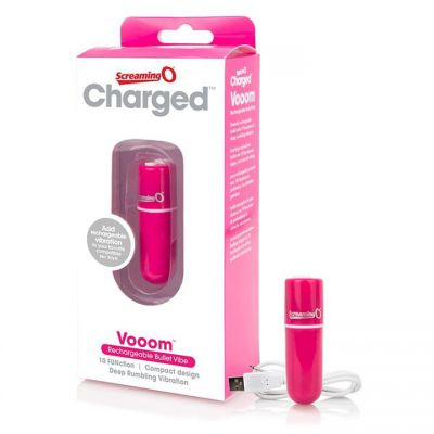 Charged Vooom Rechargeable Bullet Vibe by Screaming O Pink
