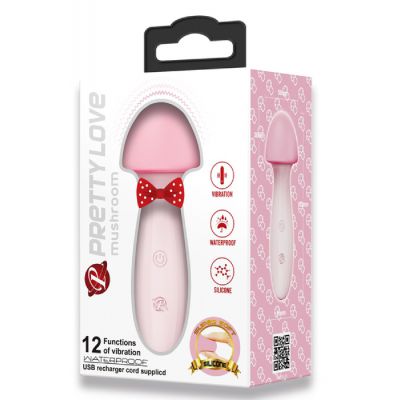Pretty Love Rechargeable Mushroom Vibrator Pink