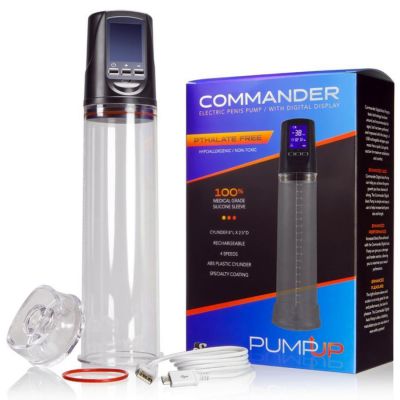 The Commander Cock Pump Electric Penis Pump with LCD By SI Novelties