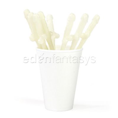 Dicky sipping straws glow in the dark