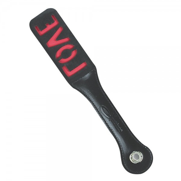 Sportsheets Leather Love Impression Spanking Paddle