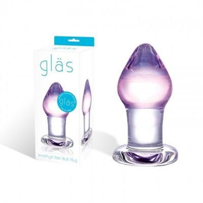 Amethyst Rain Butt Plug by Glas