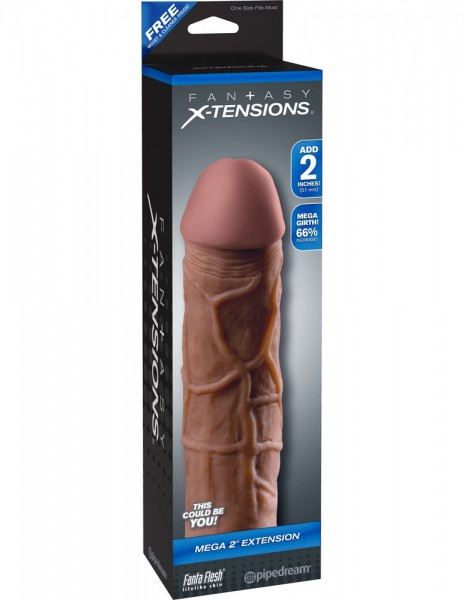 Fantasy X-Tensions Mega 2 Inch Realistic Penis Sleeve — image 5 of 6