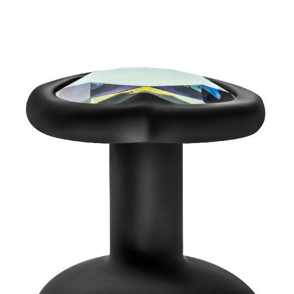 Luxe Bling Plugs Training Kit Black With Rainbow Gems