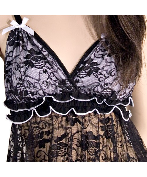 Lace babydoll with g-string