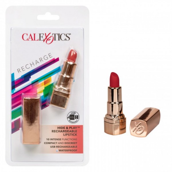 Hide and Play Rechargeable Lipstick (Red)