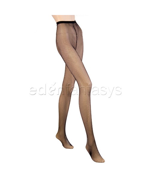 Backseam fishnet pantyhose