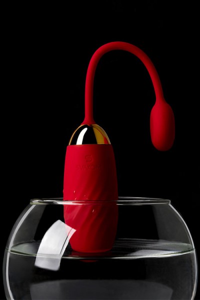 Svakom Ella Ribbed Silicone Bullet with App