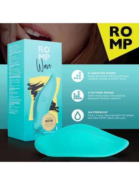 Romp Wave 4.6" Flexible Silicone Lay On Massager