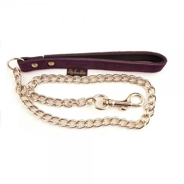 Rouge Fifty Times Hotter Bondage Lead with Purple Suede Handle