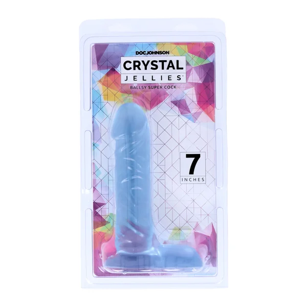 Crystal Jellies Realistic Ballsy Cock - Suction Cup Dildo! — image 16 of 23