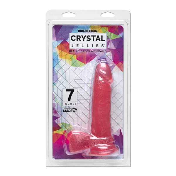 Crystal Jellies Realistic Ballsy Cock - Suction Cup Dildo! — image 20 of 23