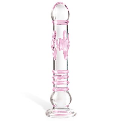 Pipedream Textured 8 5 Glass Dildo