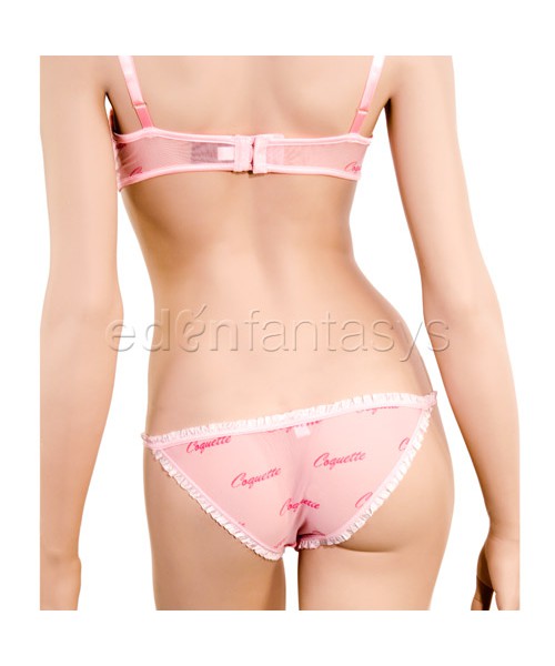 Coquette print bra and panty
