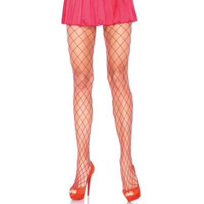 Leg Avenue Red Diamond Net Tights